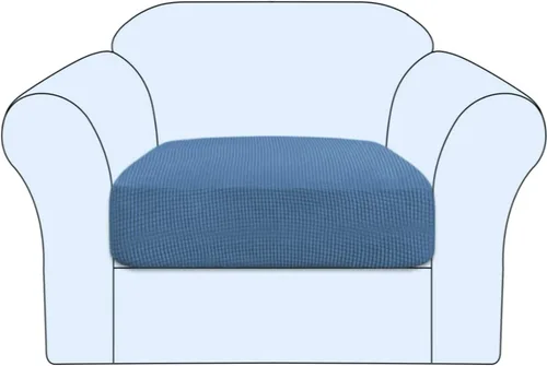 Vista 35 de Funda de cojín elástica para sofá, funda de asiento, funda de sofá de dos plazas, protector de elastano elástico para muebles para asiento (negro, 1)