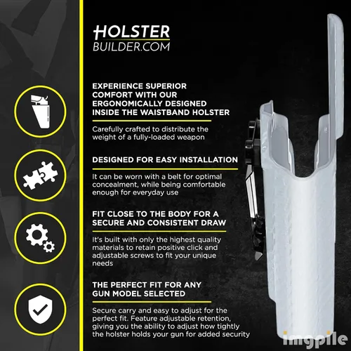 Vista 3 de IWB - Funda para funda interior de cintura, accesorios para pistola para hombres y mujeres