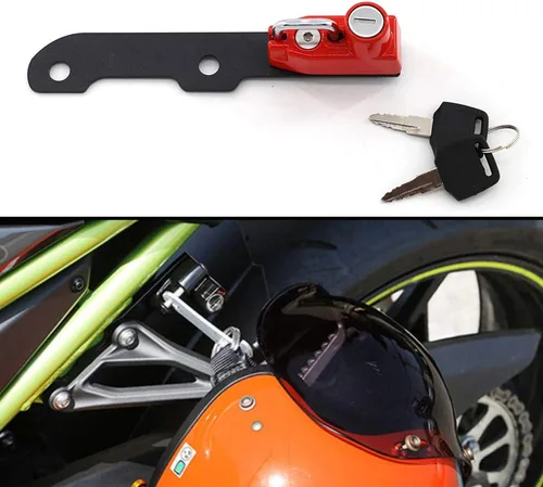 Vista 9 de Bloqueo de casco de motocicleta antirrobo combinación PIN bloqueo asegura para Z900 2017-2019