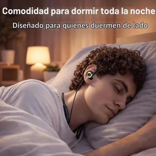 Vista 2 de NANAMI Auriculares de oído abierto inalámbricos Bluetooth, cómodos auriculares con gancho para las orejas para dormir de lado, ajuste sin presión