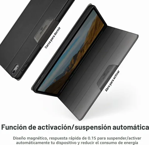 Vista 5 de Antbox Funda para iPad (A16) 11ª Generación 11'' 2025/iPad 10ª Generación 10.9'' 2022 con Soporte Integrado para Lápiz Función de Encendido/Apagado