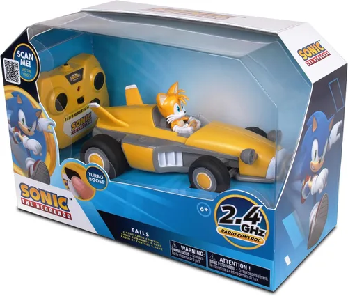 Vista 11 de NKOK Sonic Racing RC Car - Tails the Fox, 2.4GHz Turbo Boost, mayores de 6