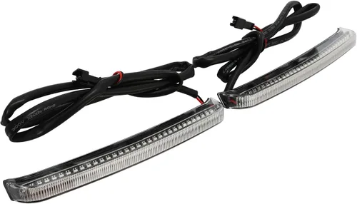 Vista 4 de TCMT - Luz LED para alforja con señal de marcha, freno y giro para Harley Electra Glide 2014-2024 con lente transparente