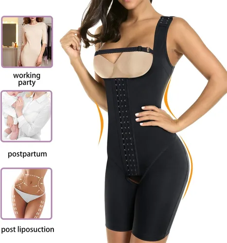 Vista 6 de BRABIC - Faja tipo body para mujer moldeadora de cintura realce de glúteos control de abdomen y estilizadora de piernas faja de cuerpo completo