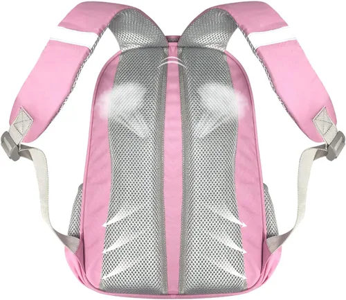 Vista 4 de MZNSDC Conjunto de mochila afroamericana para niña negra, bolsa escolar Afro Girl, caja de almuerzo, estuche de lápices rosa para niñas-F