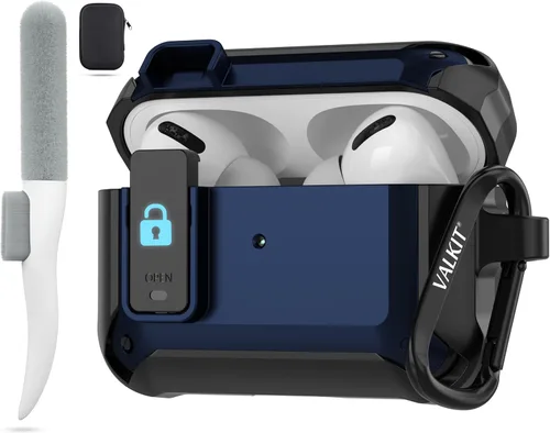 Vista 25 de for Airpods Pro 2 Case Cover with Magnetic Lock Lid, Black