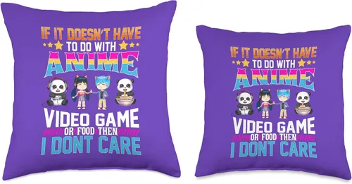 Vista 3 de Japanese Manga Anime Otaku Love Anime Video Food - Almohada japonesa para los amantes de la manga de juegos, 16 x 16, multicolor