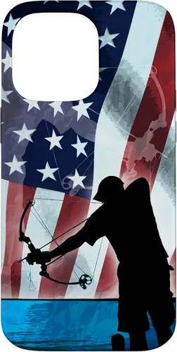 Vista 21 de Bowfishing American Flag Bow Hunting for Fish bowfisher Case for iPhone 17