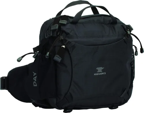 Vista 7 de Mountainsmith Paquete lumbar de día - Riñonera de 13 L para senderismo, viajes, ciclismo y desplazamientos, Forja Negra