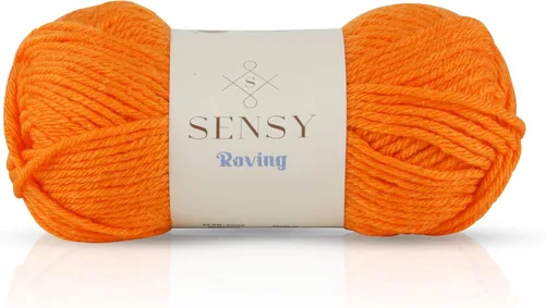 Vista 92 de Sensy Roving - Ovillo de lana multicolor, 3.5 onzas, 132 yardas, calibre 5, voluminoso (otoño)