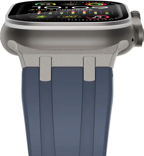 Vista 11 de NewWays AP - Correa de lujo para Apple Watch Ultra de 1.929 in 1.811 in 1.772 in 1.732 in 1.654 in 1.614 in 1.575 in 1.496 in para hombres