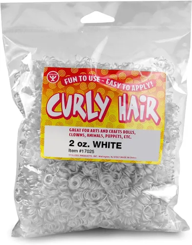 Vista 16 de Hygloss Cabello Rizado de Muñeca de 16 oz para Manualidades Surtido - Cabello Sintético Premium para Hacer Muñecas, Marionetas y Proyectos de Artes