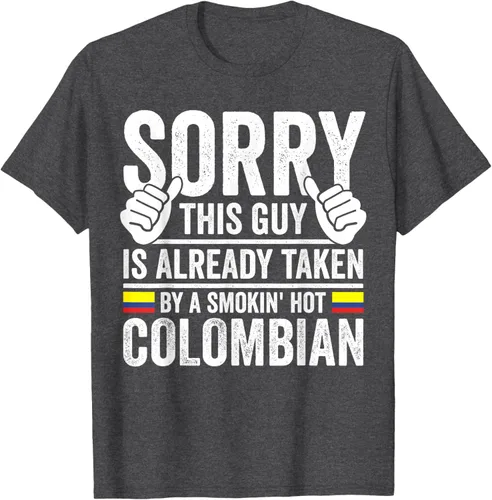 Vista 31 de Camiseta divertida de Colombia Heritage para hombre