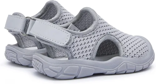 Vista 6 de BMCiTYBM Sandalias de verano con punta cerrada para bebé, niño, niña, zapatos ligeros, antideslizantes, para primeros pasos, 6, 9, 12, 18, 24 meses