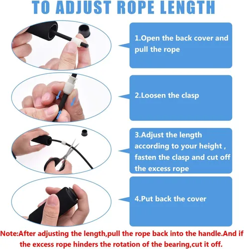 Vista 6 de Speed Jump Rope, Adjustable Length, Training Equipment for Boxing, MMA, Martial Arts, Fitness Workout