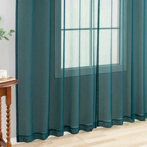 Vista 125 de MYSTIC-HOME Juego de cortinas de niveles transparentes blancas para cocina de 24 pulgadas de largo, tratamiento de cortinas para ventanas pequeñas