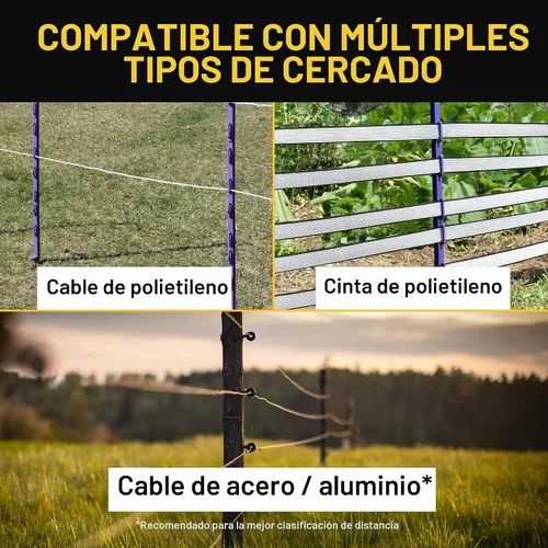 Vista 8 de Zareba ESP2M-Z - Cargador eléctrico de baja impedancia con energía solar, 2 millas de energía eléctrica para cerca, contiene animales y mantiene
