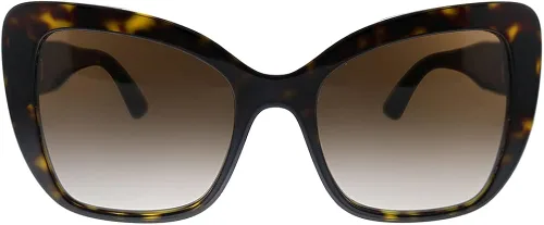 Vista 2 de Dolce & Gabbana DG 4348 50213 Havana Gafas de sol mariposa de plástico marrón lente degradado