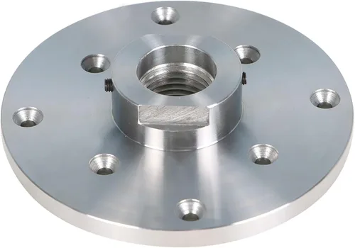 Vista 5 de findmall Placa frontal de torno de madera de acero de 6 pulgadas, 1-1/4 x RH 8TPI roscada con tornillo de bloqueo para asegurar en el husillo