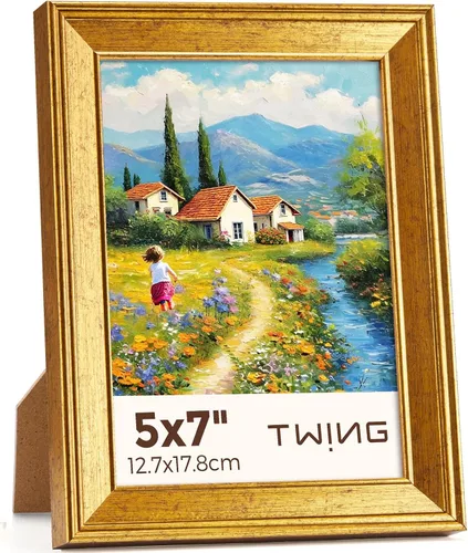 Vista 13 de TWING Marcos de 4 x 4, marcos de fotos cuadrados negros con paspartú y marco de mesa horizontal/vertical para decoración de pared de galería, regalo