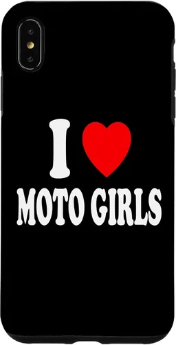 Vista 7 de Carcasa para iPhone 14 I Heart (Love) Moto Girls Moto Dirt Bike Motocross