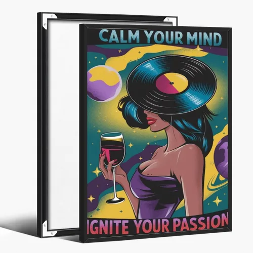 Vista 89 de Lienzo decorativo para pared con texto en inglés "Lose Your Mind Find Your Soul", arte de pared con citas inspiradoras para la salud mental, pintura