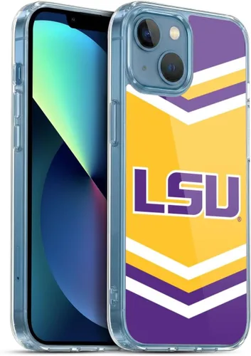 Vista 107 de Head Case Designs Funda de gel suave con licencia oficial de la Universidad Estatal de Louisiana LSU Camou compatible con Apple iPhone 7 Plus/iPhone