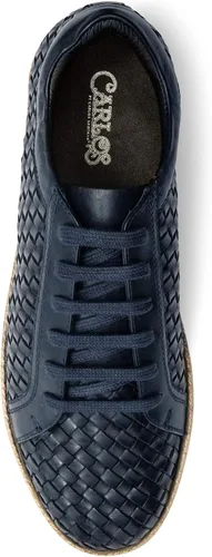 Vista 4 de Carlos Santana Gabor - Zapatillas de piel entrelazadas para hombre