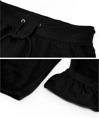 Vista 4 de U.S. Polo Assn. Pantalones deportivos para mujer Pantalones deportivos para mujer con estampado de logotipo, rizo francés de polialgodón
