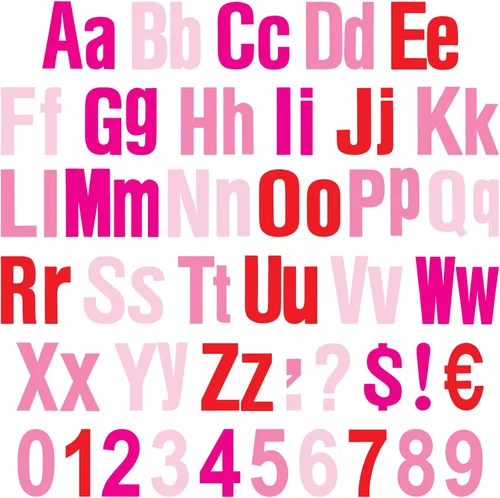 Vista 12 de Tenare Juego de 134 letras coloridas del alfabeto de 5 pulgadas, letras del alfabeto, números y recortes de puntuación para tablón de anuncios, Negro