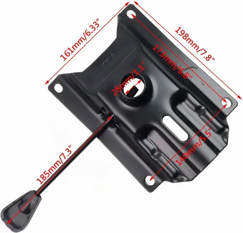 Vista 3 de Wealrit Base inclinable para silla de oficina, negro, agujeros de montaje