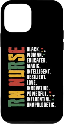 Vista 12 de iPhone 15 RN Enfermera Black History Enfermera Afro African Registered Enfermera Caso