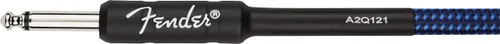 Vista 3 de Fender Cable de instrumento profesional de 18.6 pies en ángulo recto, tweed azul, 1 paquete