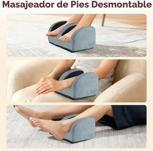 Vista 8 de KOCASO - Alfombrilla de masaje de cuerpo completo de franela multifuncional para silla de masaje Gris