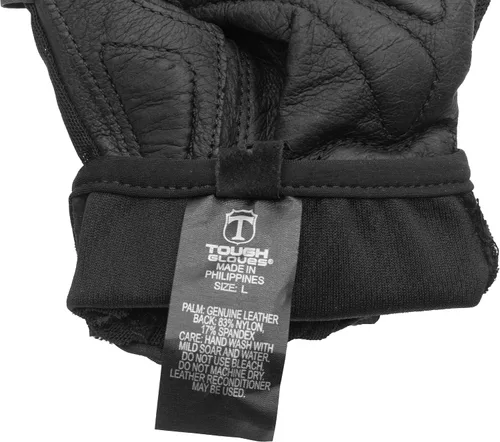 Vista 7 de Tough Gloves® Superset Leather Padded Workout Gloves for Gym Training Breathable, Weight-Lifting, Crossfit