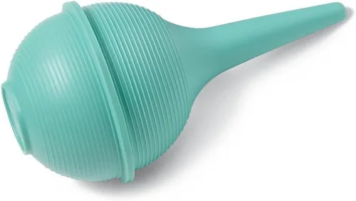 Vista 3 de Comfort Axis Aspirador nasal para bebés y jeringa de bombilla de cera de oído, verde, 3 onzas, paquete de 2