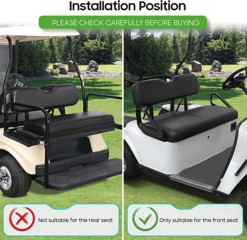 Vista 3 de 10L0L Repuesto de carrito de golf para asiento delantero y trasero para EZGO TXT 1994-2013 estilo de fábrica incluyendo cojín y almohadilla