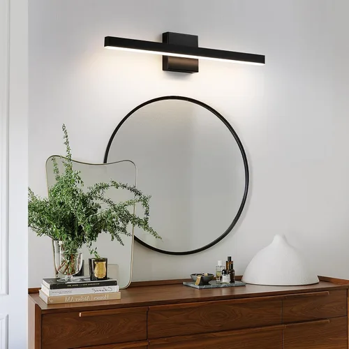 Vista 8 de KAISITE Luz de Baño Moderna Negra - Lámpara de Tocador LED Regulable de 5CCT de 24 Pulgadas para Espejo