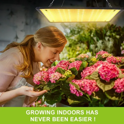 Vista 6 de Luz LED de crecimiento de espectro completo para plantas de interior con UV e IR, luz solar simulando plantas colgantes para plantas de semillero