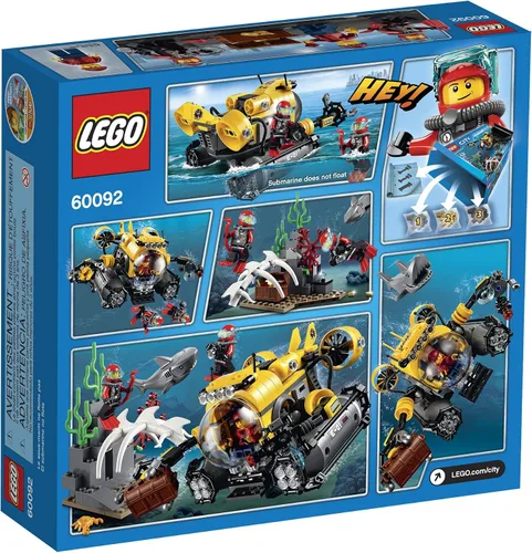 Vista 3 de LEGO City Deep Sea Explorers 60092 Kit de construcción submarino