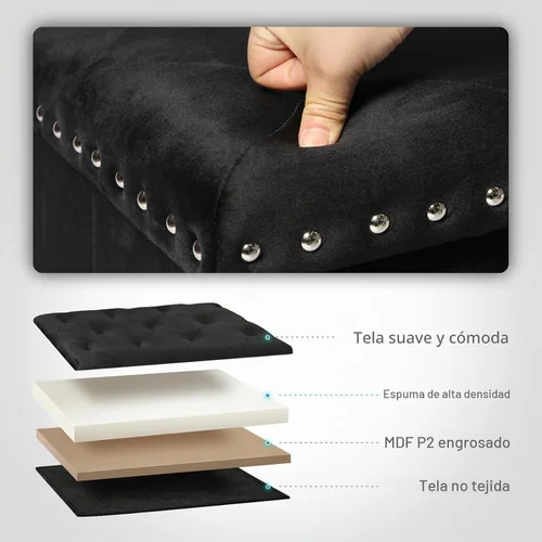 Vista 6 de B FSOBEIIALEO - Otomana de almacenamiento con forma de cubo plegable con capuchón - Otomanas con almacenamiento, cubierta de mesa de café, taburete