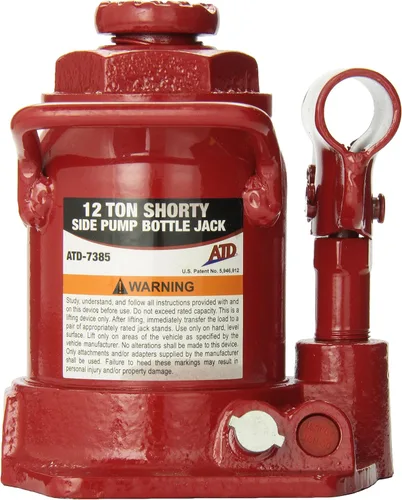 Vista 2 de ATD Tools 7385 Gato hidráulico corto para botella, capacidad de 12 toneladas