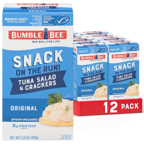 Vista 25 de Ensalada de atún Bumble Bee con galletas saladas - Sin grasa - 3.5 oz (Paquete de 3)