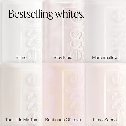 Vista 7 de Color para uñas, transparentes y blancos de essie