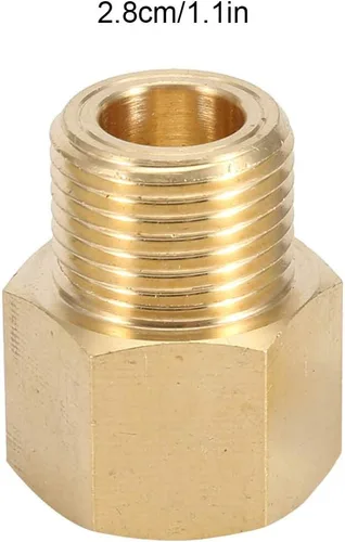 Vista 6 de Adaptador W21.8 Cga320 Convertidor de Co2 Adaptador Convertidor Transformador Adaptador para Gas (Convertir W21.8 a CGA320)