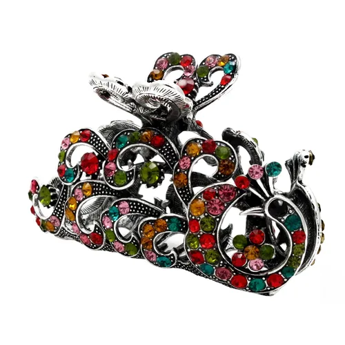 Vista 9 de Fashion & Lifestyle Pinza de mandíbula grande de aleación de metal para mujeres y niñas, pinza bastante fuerte, pasador antideslizante, agarre hacia