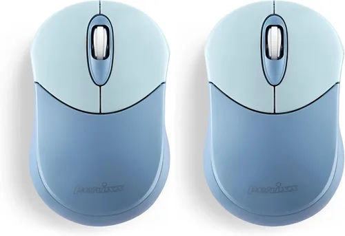 Vista 11 de Perixx PERIMICE-802B - Mouse inalámbrico Bluetooth, diseño portátil para Windows, iOS y tabletas Android, goma negra