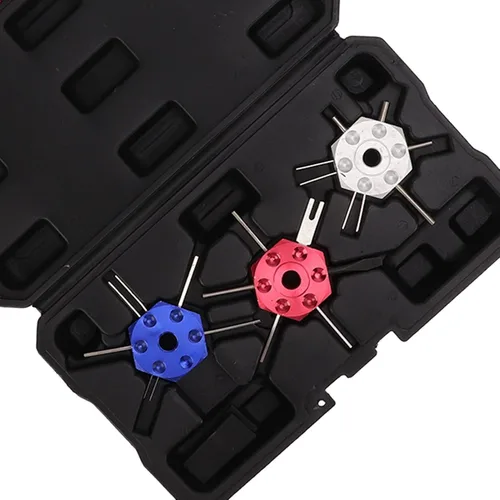 Vista 6 de Kit de herramientas para terminales de cable, kit de herramientas de eliminación de terminales de cable Meta lCar Daños con caja de almacenamiento