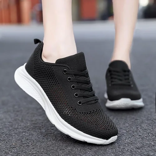 Vista 2 de Women Fashion Sneakers Sport Sandals Slides Athletic Lace Comfortable Mesh Running Fashion Zapatillas cuña mujer