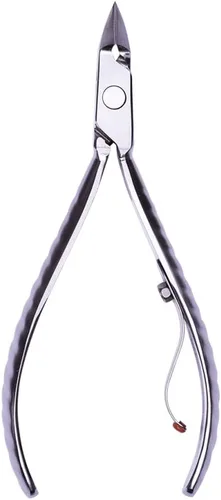 Vista 2 de Professional Mundial 722-PR - Alicate de cutículas con mandíbula completa de acero inoxidable y mango corto